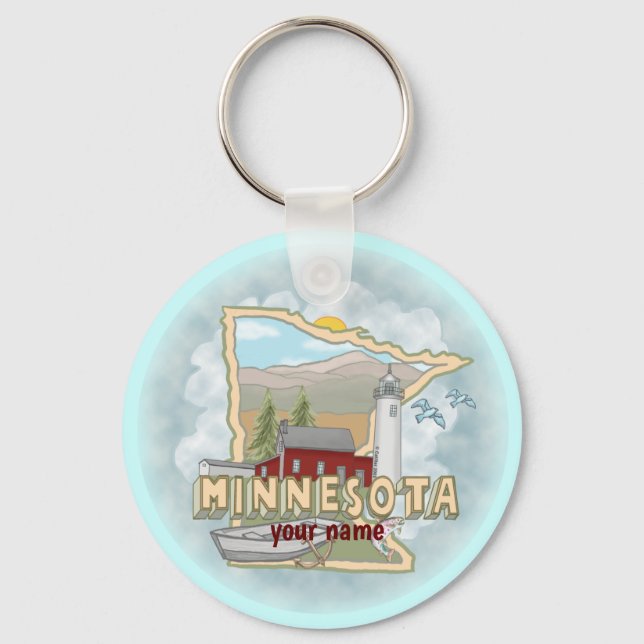 Minnesota Lighthouse keychain (Front)