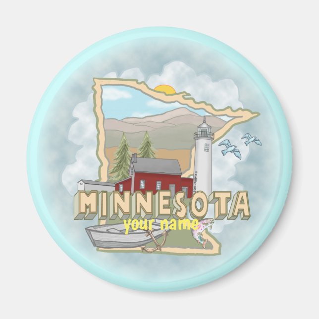 Minnesota Lighthouse  magnet (Front)