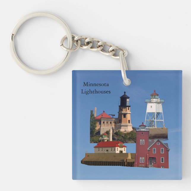 Minnesota Lighthouses acrylic key chain (Front)