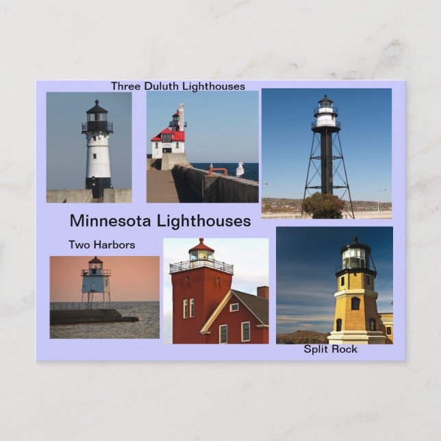 Minnesota Lighthouses Postcard (Front)