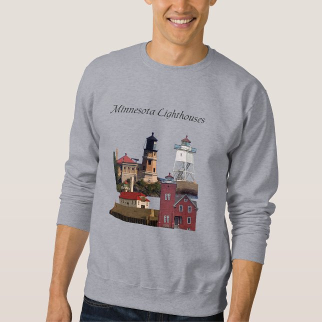 Minnesota Lighthouses shirt black lettering (Front)