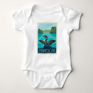 Minnesota Loon Baby Bodysuit