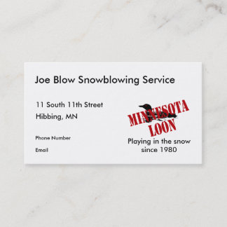 Minnesota Loon Business Cards