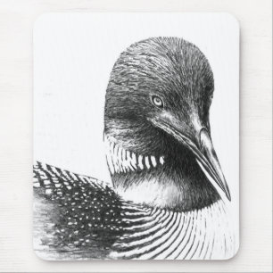 Minnesota Loon By William Martin Mouse Mat