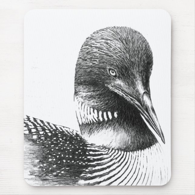 Minnesota Loon By William Martin Mouse Mat (Front)