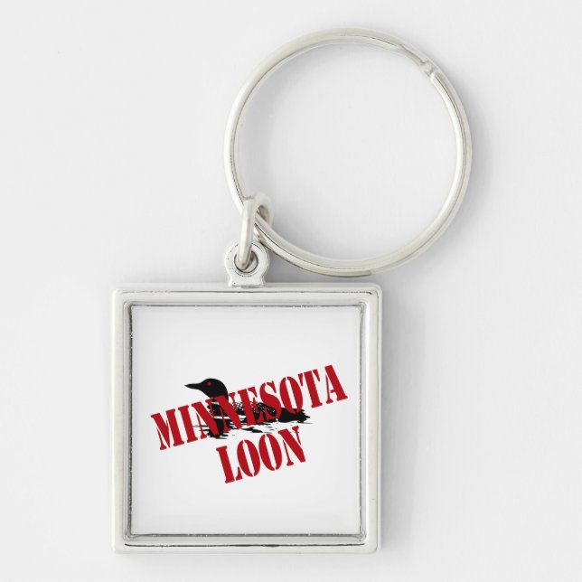 Minnesota Loon Key Ring (Front)