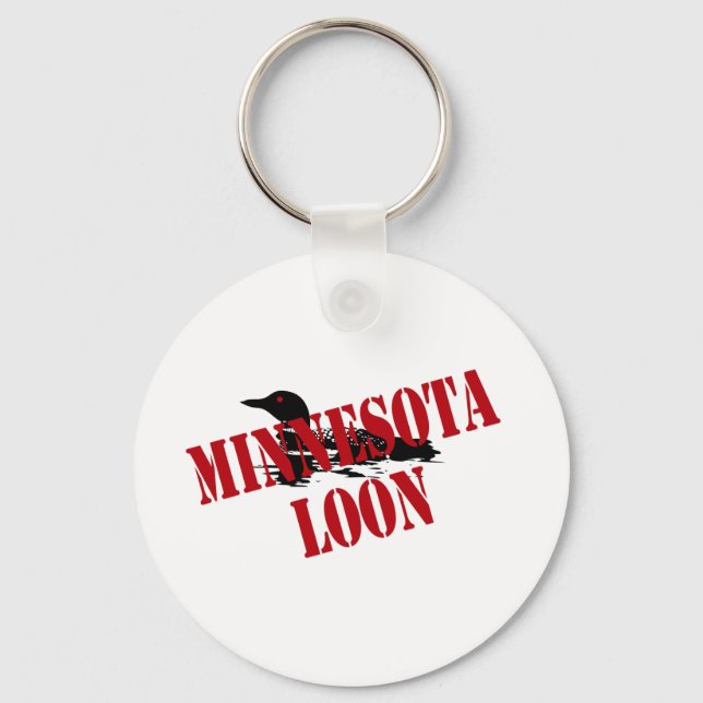 Minnesota Loon Key Ring (Front)