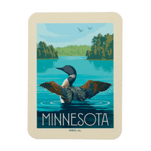 Minnesota   Loon Magnet
