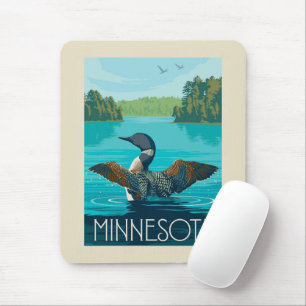 Minnesota   Loon Mouse Mat
