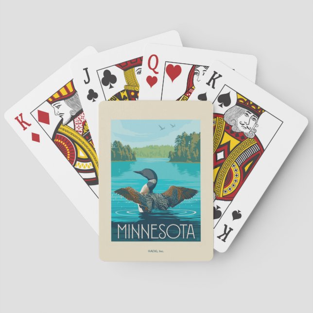 Minnesota | Loon Playing Cards (Back)