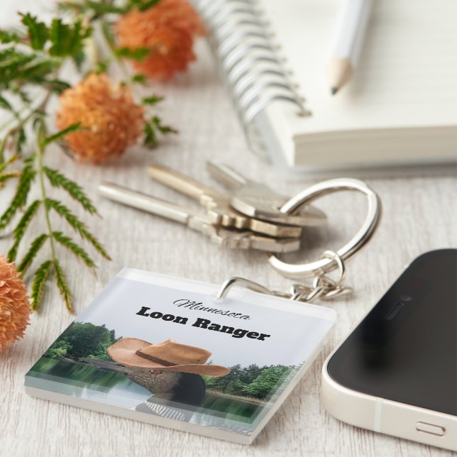 Minnesota Loon Ranger Acrylic Keychain (Front Right)