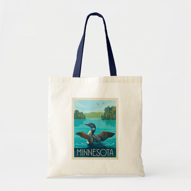 Minnesota | Loon Tote Bag (Front)