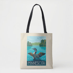 Minnesota   Loon Tote Bag