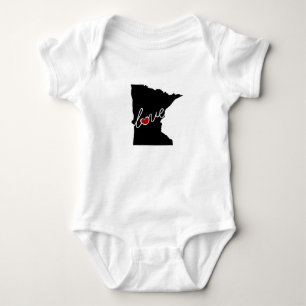 Minnesota Love! Gifts for MN Lovers Baby Bodysuit