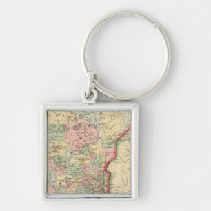 Minnesota Map by Mitchell Key Ring