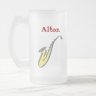 minnesota marching altos frosted glass beer mug