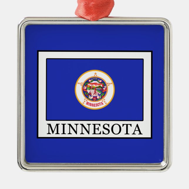 Minnesota Metal Tree Decoration (Front)