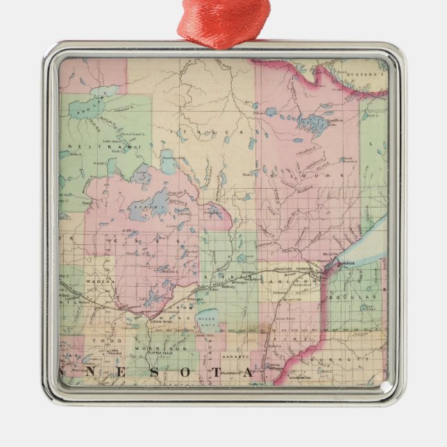 Minnesota Metal Tree Decoration (Front)