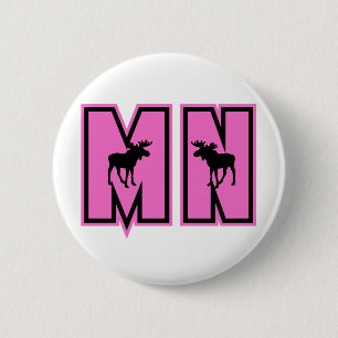 Minnesota Moose 6 Cm Round Badge