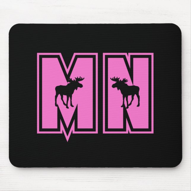 Minnesota Moose Mouse Mat (Front)