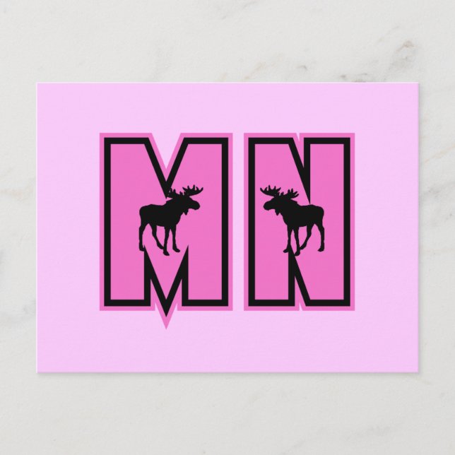 Minnesota Moose Postcard (Front)