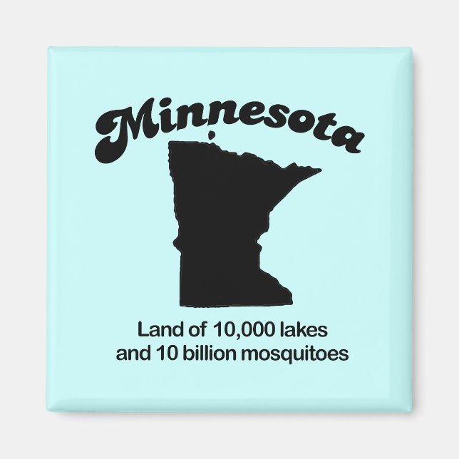 Minnesota Motto - Land of 10,000 lakes Magnet (Front)