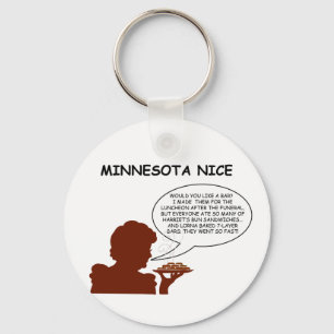 Minnesota Nice Key Ring