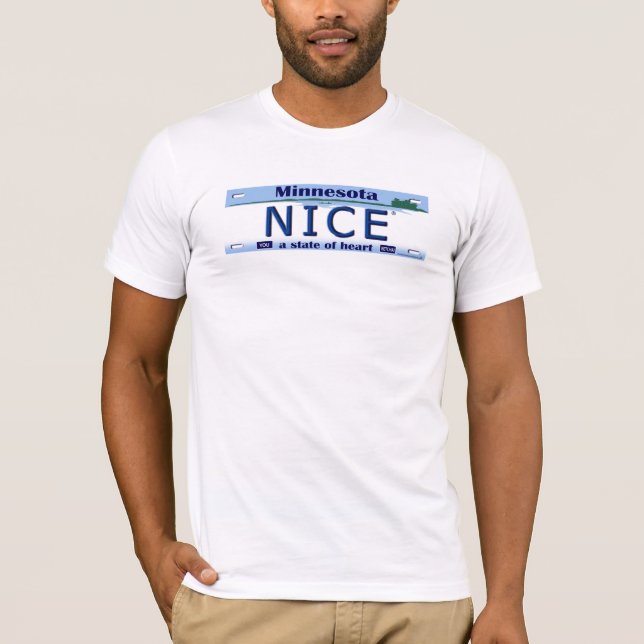 Minnesota  Nice® License Plate Tee (Front)