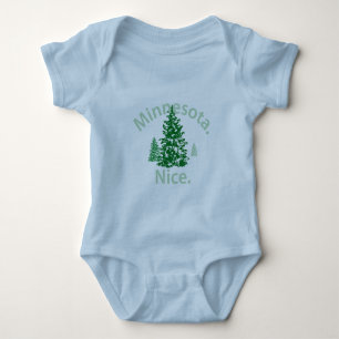 Minnesota Nice. Period! Baby Bodysuit