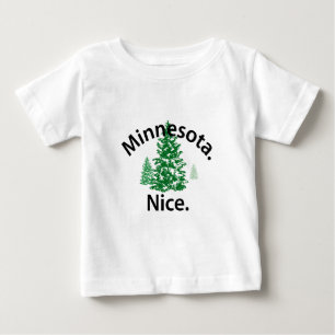 Minnesota Nice.  Period! (black text) Baby T-Shirt