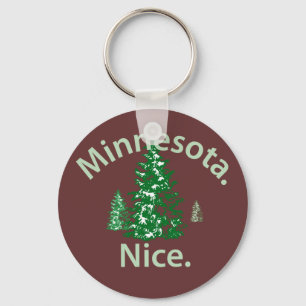 Minnesota Nice. Period! Key Ring