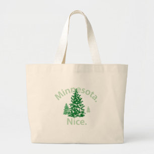Minnesota Nice. Period! Large Tote Bag