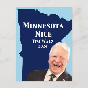 Minnesota Nice Tim Walz Postcard