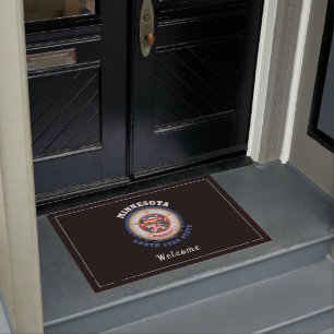 MINNESOTA NORTH STAR STATE FLAG DOORMAT