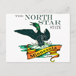 Minnesota North Star State Loons Postcard