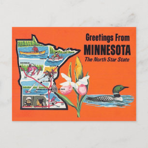 Minnesota North Star State Postcard