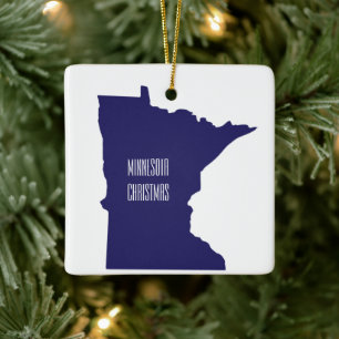 Minnesota Personalised Christmas Ornament