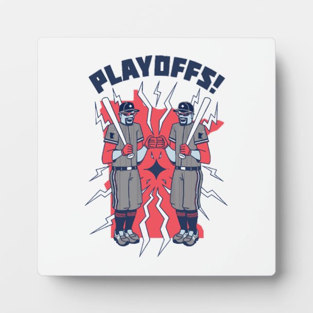 Minnesota Playoff Baseball Plaque (Front)