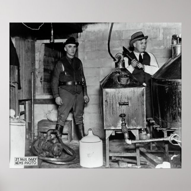 MINNESOTA PROHIBITION MOONSHINE BUST POSTER (Front)