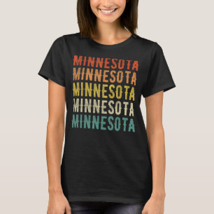 Minnesota Pround And Strong Vintage Retro T-Shirt