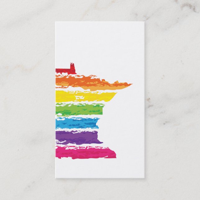 minnesota rainbow strokes business card (Front)