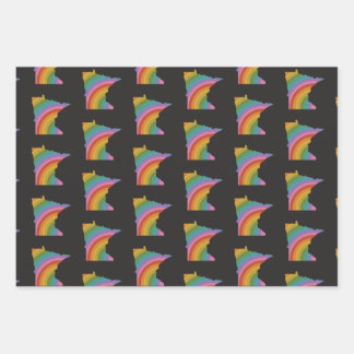 Minnesota Rainbow Wrapping Paper