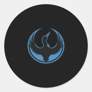 Minnesota rebel loon alliance symbol mn classic round sticker