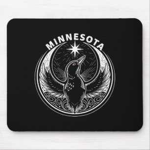 Minnesota rebel loon new mn state flag mouse mat