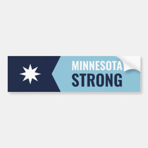 Minnesota Rebel New State Flag Bumper Sticker