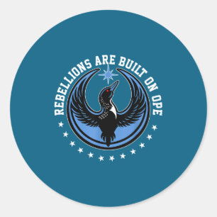 Minnesota Rebel New State Flag Classic Round Sticker