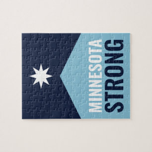 Minnesota Rebel New State Flag Jigsaw Puzzle