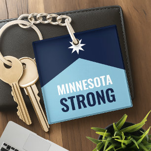 Minnesota Rebel New State Flag Key Ring