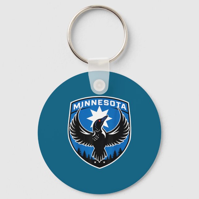 Minnesota rebel new state flag  key ring (Front)