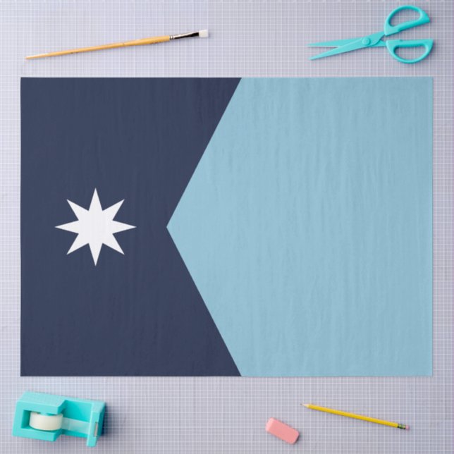 Minnesota Rebel New State Flag Tissue Paper (Craft)